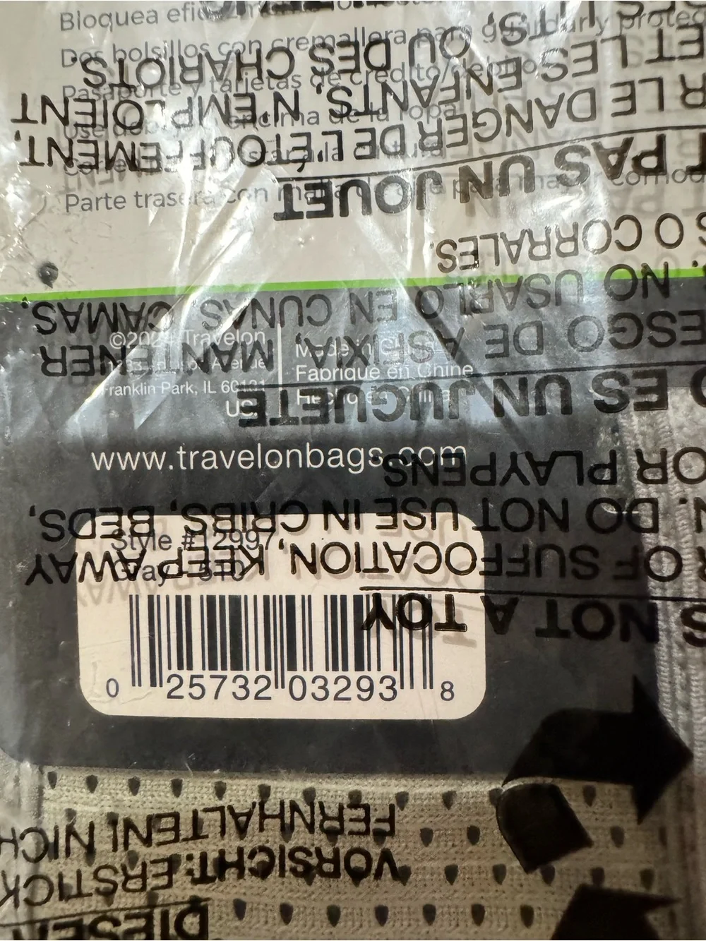 Travelon Gray Undercover Waist Pack Travel Money Belt